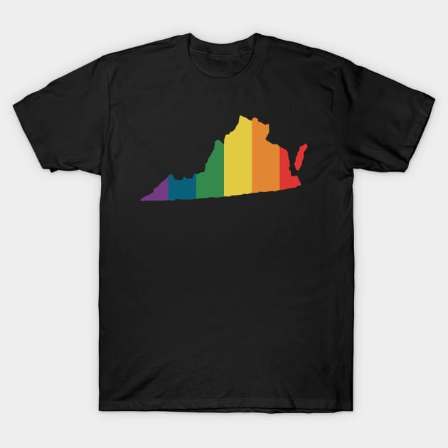 Virginia State Rainbow. T-Shirt by n23tees